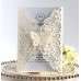 Dark-blue Laser Invitation Card Marriage Invitation Butterfly Pattern